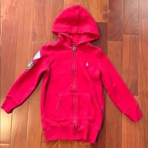 Girls Ralph Lauren zip up. Size 5t